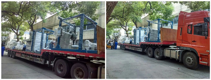 Βαρέων καθηκόντων μηχανή κατασκευής ταινιών PVC με τη φυσώντας μηχανή διαδικασίας 30KW ταινιών